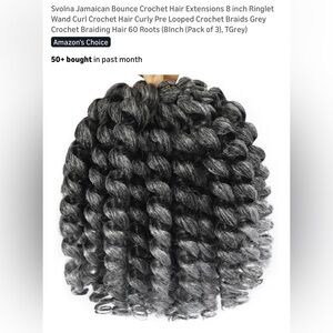 Jamaican Bounce Crochet Hair Extensions - Gray